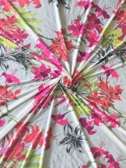 Soft Touch Stretchy Lycra- Tropical Serenity SQ548 IVMLT