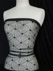 Spider Web 100% Polyester Net Fabric - Black SQ50 BK