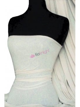 Spun Poly Viscose Light Weight Stretch Fabric- Ivory PVSC IV