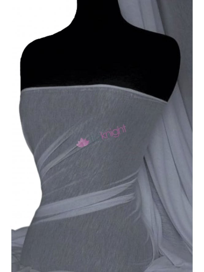 Spun Poly Viscose Light Weight Stretch Fabric- Light Grey PVSC LTGR