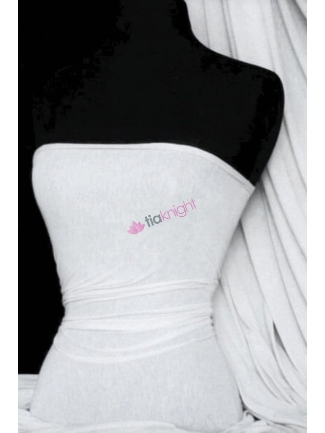 Spun Poly Viscose Light Weight Stretch Fabric- White PVSC WHT