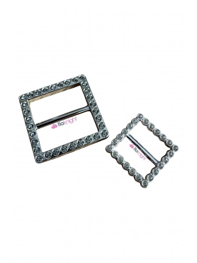 Square Belt Buckle Accessory- Silver EM366