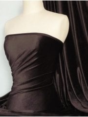 Steam Velvet Stretch Fabric- Dark Chocolate Brown SV157 DKCH