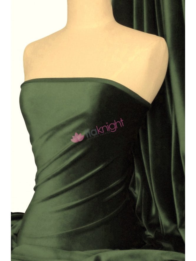 Steam Velvet Stretch Fabric- Khaki SV157 KH