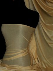 Subtle Gold Shimmer 4 Way Stretch Fabric - Antique Gold SQ55 AGD