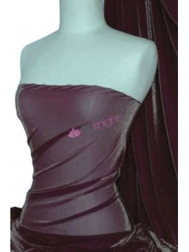 Subtle Gold Shimmer 4 Way Stretch Fabric - Damson SQ55 DM