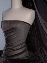 Subtle Silver Shimmer 4 Way Stretch Fabric - Brown SQ54 BR