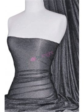 Subtle Silver Shimmer Subtle Stripe 4 Way Stretch Fabric - Platinum Grey SQ54 PLT