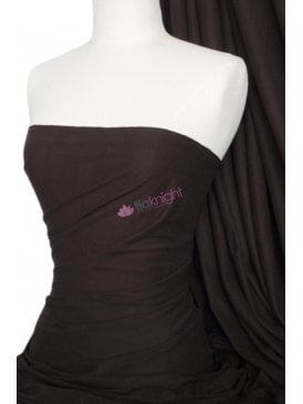 Suedette Stretch Fabric Material- Chocolate Brown Q503 CHO