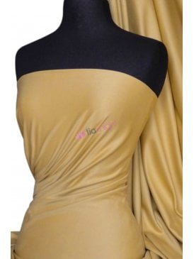 Suedette Stretch Fabric Material- Light Camel Q503 LTCML