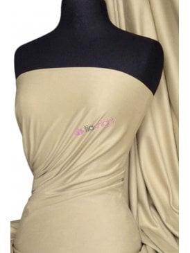 Suedette Stretch Fabric Material- Light Stone Q503 LTSTN