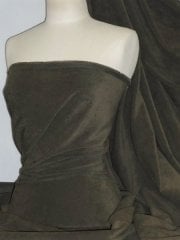 Suedette Suede Look Fabric Material- Khaki Green Q835 KHGR