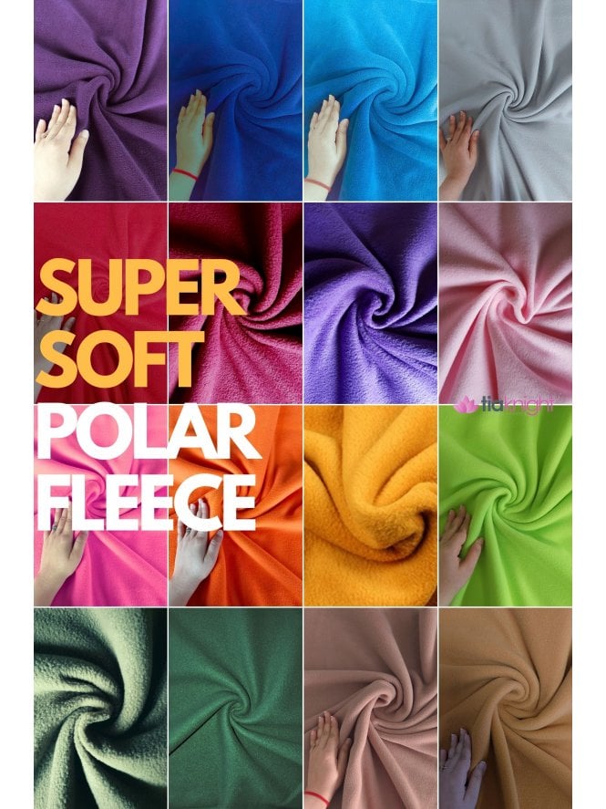 Super Soft Polar Fleece Anti Pill Washable Fabric- Autumn/Winter Colours