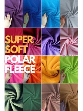 Super Soft Polar Fleece Anti Pill Washable Fabric- Autumn/Winter Colours
