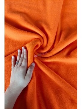 Super Soft Polar Fleece Anti Pill Washable Fabric- Orange