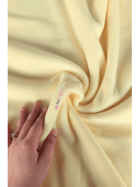 Super Soft Polar Fleece Anti Pill Washable Fabric- Pastel Lemon SPF PLMN
