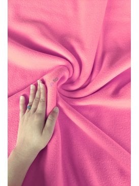 Super Soft Polar Fleece Anti Pill Washable Soft Fabric- Flo Pink SPF FLPN