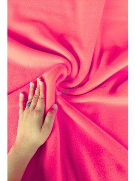 Super Soft Polar Fleece Anti Pill Washable Soft Fabric- Neon Pink SPF NPN
