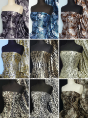 Super Soft Satin Fabric- Animal Prints