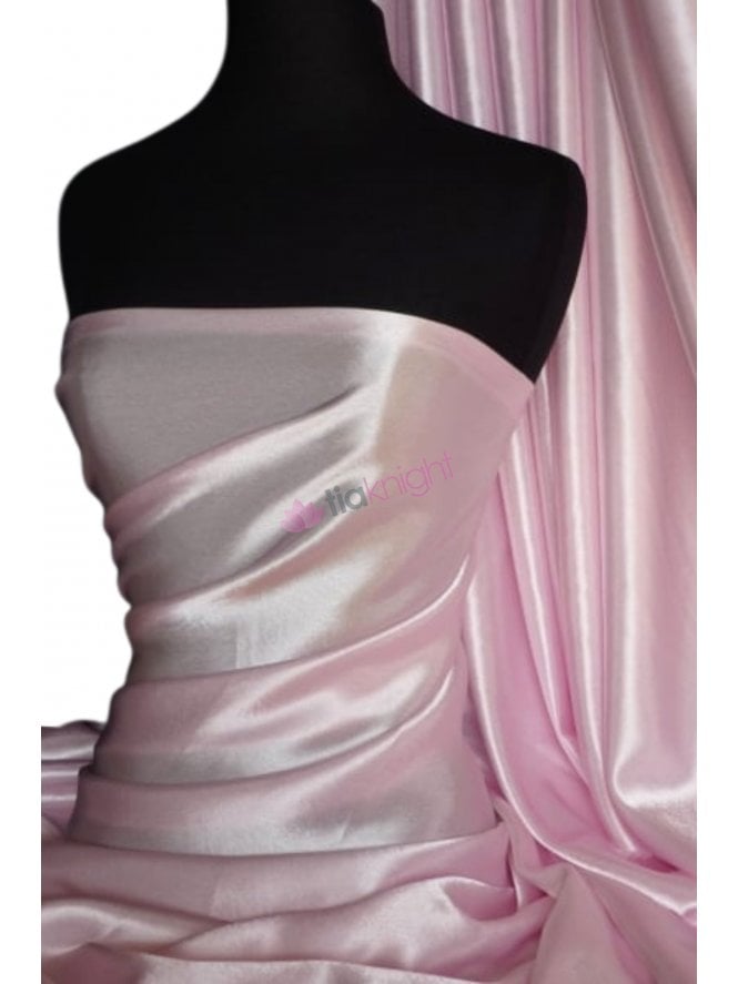 Super Soft Satin Fabric- Baby Pink Q710 BPN