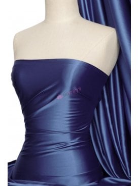 Super Soft Satin Fabric- Light Navy Q710 LTNY