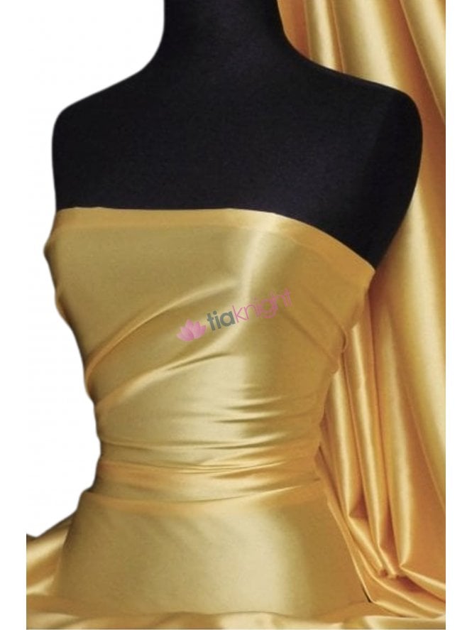 Super Soft Satin Fabric- Mellow Yellow Q710 MYL