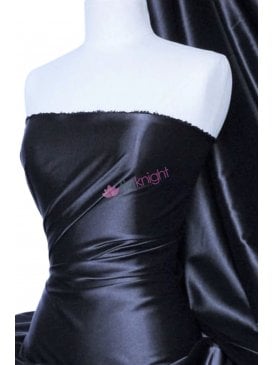 Super Soft Satin Fabric- Navy Q710 NY
