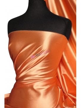 Super Soft Satin Fabric- Orange Q710 OR