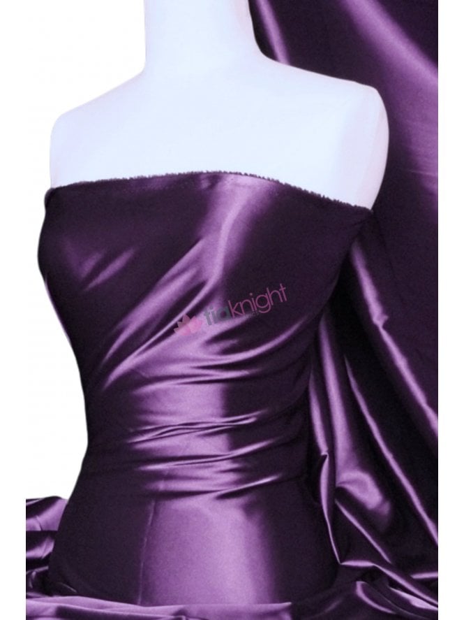 Super Soft Satin Fabric- Purple Q710 PPL