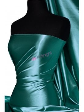 Super Soft Satin Fabric- Teal Q710 TL