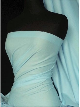 Superior Cotton Poplin Stretch Fabric NHS/ Hospital Scrubs Material- Duck Egg Blue SQ423 DUBL