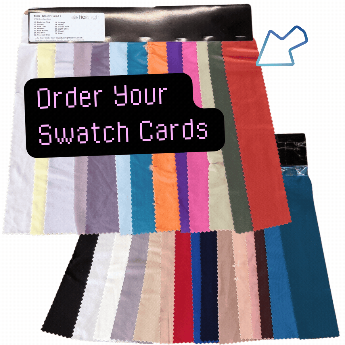 Swatch Card- Silk Touch Stretch Jersey Fabric