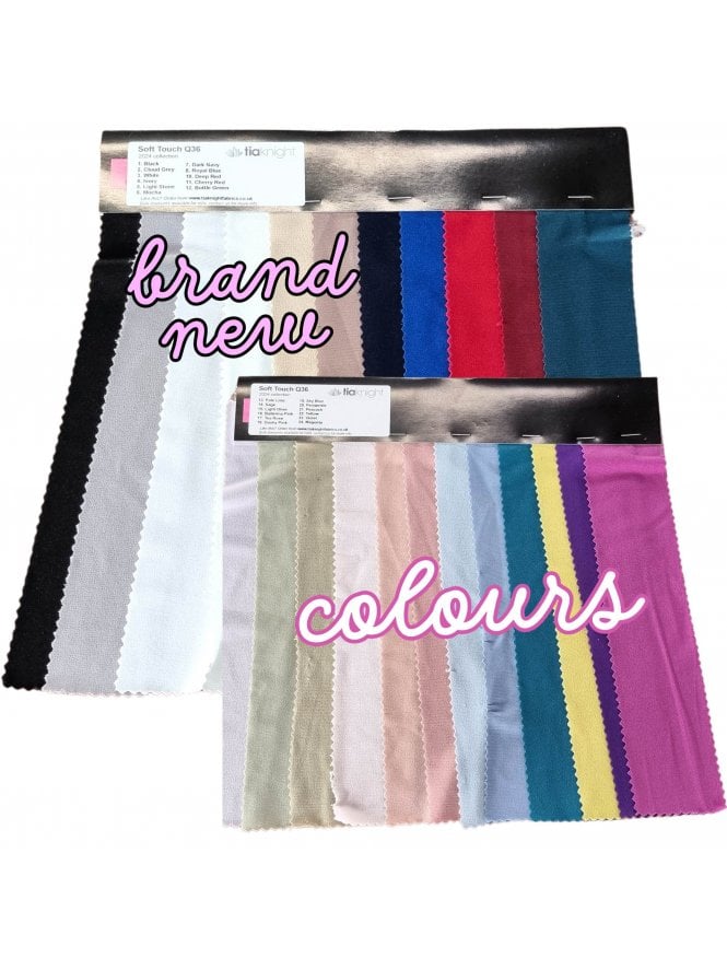 Swatch Card- Soft Touch Stretch Jersey Fabric
