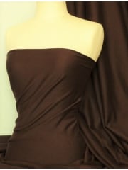 Sweatshirt Fleece Backed Cotton Super Soft Fabric- Brown Q237 BRN