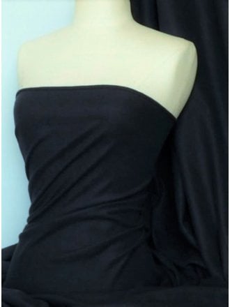 Sweatshirt Fleece Backed Cotton Super Soft Fabric- Navy Q237 NY