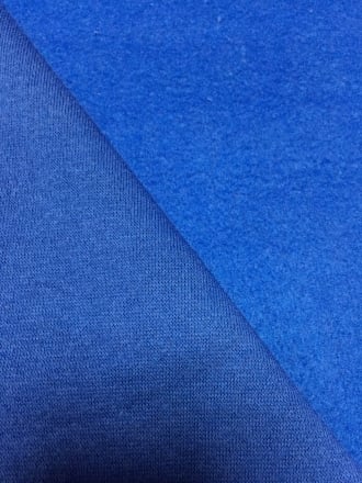 Sweatshirt Fleece Backed Cotton Super Soft Fabric- Royal Blue Q237 RBL