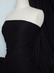 Sweatshirt Fleece Loop Back 4 Way Stretch Cotton Material- Black SQ109 BK