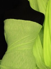Sweatshirt Loop Back Jersey Material- Fluorescent Yellow Q973 FLYL
