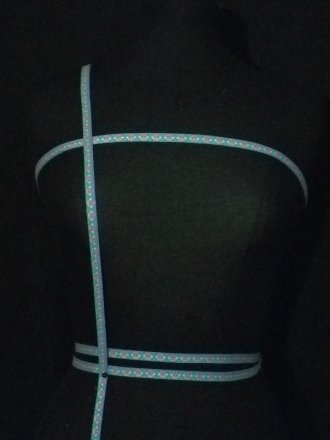 Turquoise Blue/ Multi Print Trim