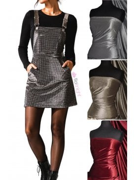 Velvet Spandex 4 Way Stretch Luxuriously Soft Material- Houndstooth PVEL245