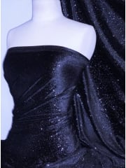 Velvet Stretch Spandex Lycra- Star Gazer Navy GVEL40 NYSL