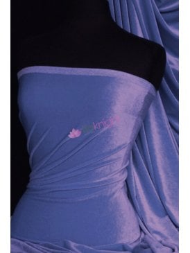 Velvet /Velour Stretch Spandex Fabric- Lavender Q559 LVD
