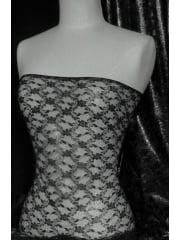 Victorian Design Antique Lightweight Non-Stretch Lace- Black Q930 BK