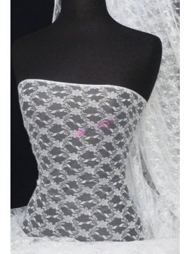Victorian Design Antique Lightweight Non-Stretch Lace- White Q930 WHT