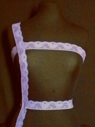 Violet Purple Floral Lace Trim