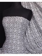 Viscose Cotton Stretch Fabric- Mocha Heart Q884 MCHWH