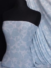 Viscose Cotton Stretch- Shadow Fruit Q886 BLWHT