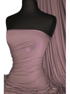 Viscose Rayon 4 Way Stretch Jersey Fabric- Antique Rose Q300 ANRS