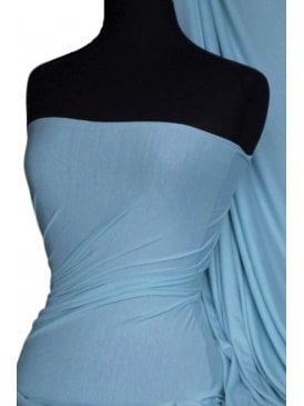 Viscose Rayon 4 Way Stretch Jersey Fabric- Bluebell Q300 BLB