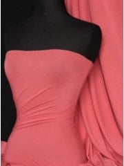 Viscose Rayon 4 Way Stretch Jersey Fabric- Coral Q300 CRL